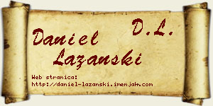 Daniel Lazanski vizit kartica